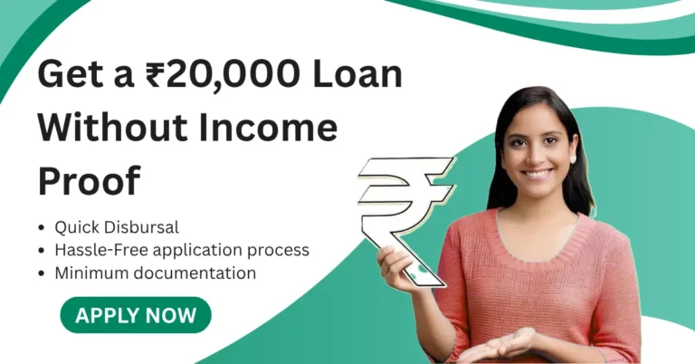20000 Loan without income proof
